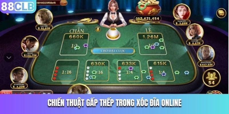 Chiến thuật gấp thếp trong xóc đĩa online