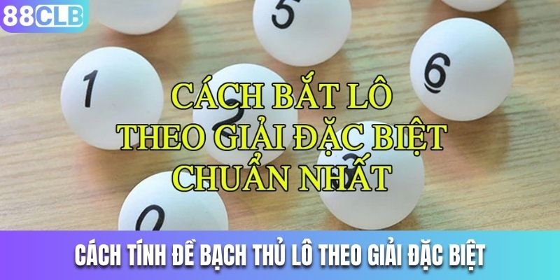 Cách tính đề bạch thủ lô theo giải đặc biệt